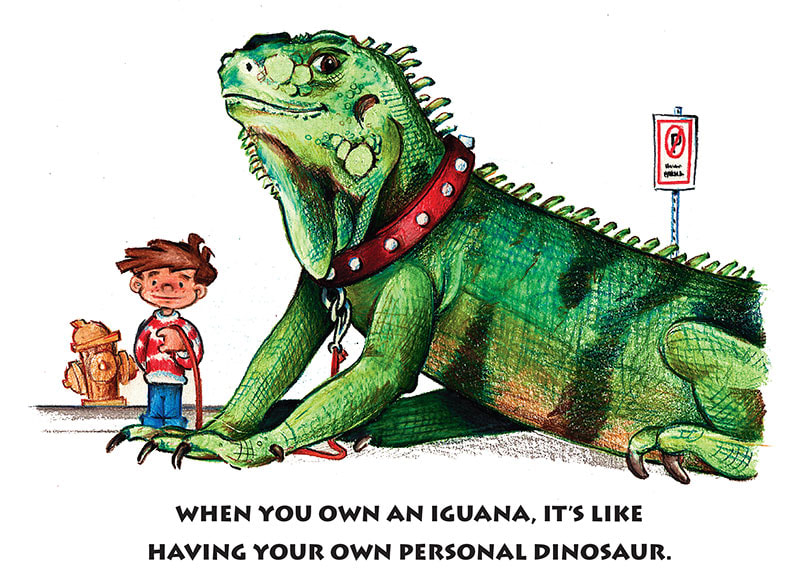 I Wanna Iguana by T.E. Watson, Dinosaur page